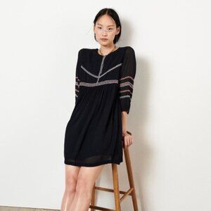 ba&sh black lined dress